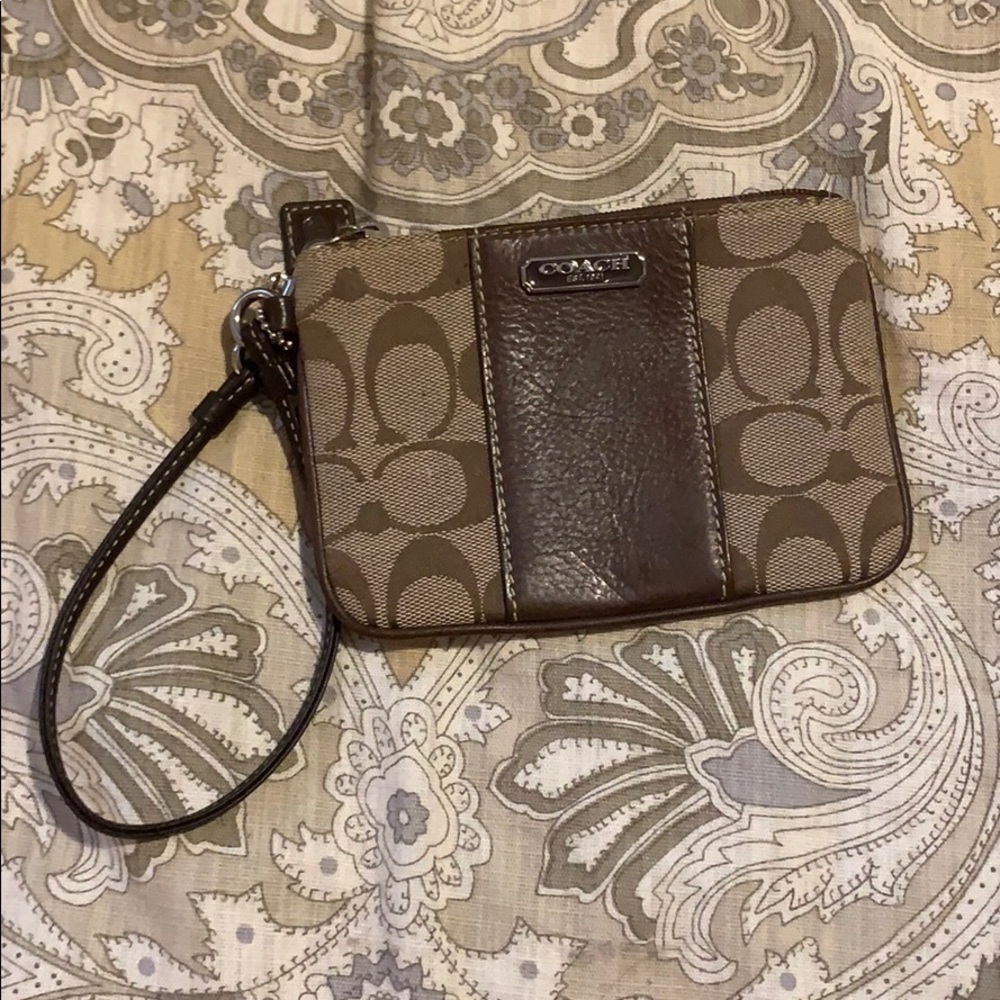 Coach Signature wristlet